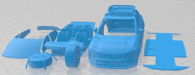 Volvo EX30 Cross Country Printable Car 3D Print Model .c4d .max .obj .3ds .fbx .stl .blend 