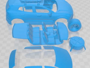 Volvo EX30 Cross Country Printable Car 3D प्रिंट मॉडल