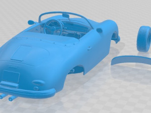 Porsche 356 A Speedster 1956 Printable Car Modèles 3D en vedette