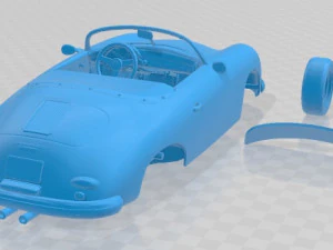 Porsche 356 A Speedster 1956 Printable Car 3D Print Model