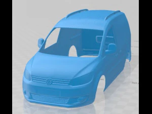 Volkswagen Cross Caddy Kasten 2013 Carrosserie Imprimable Modèles 3D en vedette