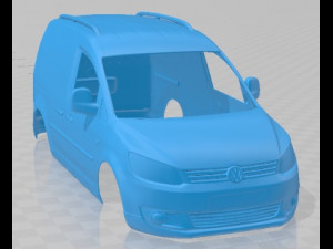 Volkswagen Cross Caddy Kasten 2013 Printable Body Car 3D Print Model
