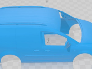 Volkswagen Cross Caddy Kasten 2013 Printable Body Car 3D Print Model