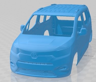 Toyota ProAce City 2020 Printable Body Car 3D Принт Модель .c4d .max .obj .3ds .fbx .stl .blend 
