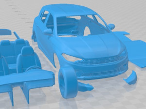 Fiat Tipo 5 Door 2021 Printable Car Model do druku 3D