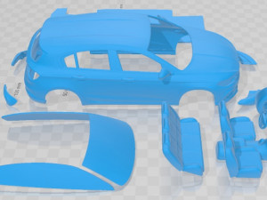 Fiat Tipo 5 Door 2021 Printable Car Model do druku 3D
