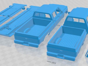Chevrolet K30 Crew Cab 1979 Printable Car 3D Print Model