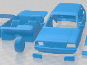 Auto stampabile Volkswagen Passat Variant 1980 Modello di stampa 3D
