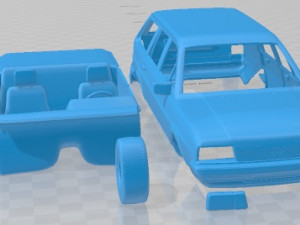 Volkswagen Passat Variant 1980 Printable Car 3D 프린트 모델