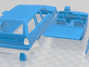 Volkswagen Passat Variant 1980 Printable Car 3D 프린트 모델