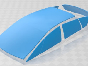 S Max 2015 Printable Car in separate parts 3D 打印模型