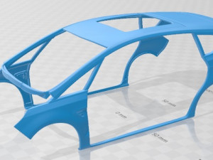 S Max 2015 Printable Car in separate parts 3D 打印模型