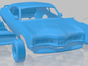 Mercury Montego Hardtop Coupe 1970 Printable Car 3D Print Model