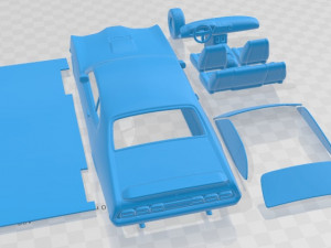 Mercury Montego Hardtop Coupe 1970 Printable Car 3D Print Model
