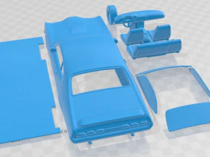 Carro para impress&atilde;o Mercury Montego Hardtop Coupe 1970 Modelo de Impressão 3D
