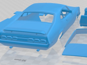 Mercury Montego Hardtop Coupe 1970 Printable Car 3D Print Model