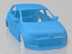 Volkswagen Polo 5 Doors 2010 Printable Body Car 3D-printmodel