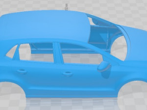 Volkswagen Polo 5 Doors 2010 Printable Body Car 3D-printmodel
