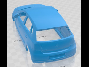 Volkswagen Polo 5 Doors 2010 Printable Body Car 3D-printmodel
