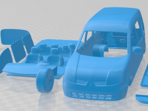 Renault Kangoo Printable Van Modelo de impresión 3D