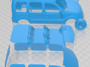 Renault Kangoo Printable Van 3D printmodel
