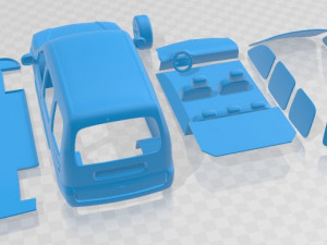 Renault Kangoo Printable Van 3D printmodel