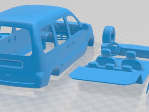 Renault Kangoo Printable Van 3D printmodel