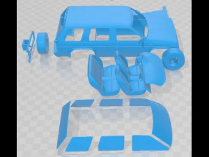 Nissan Terrano I 1993 Printable Car 3D Print Model