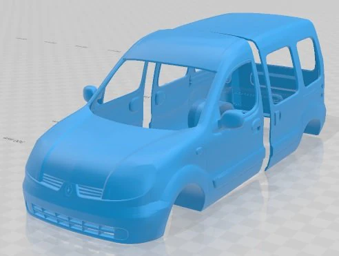 Renault Kangoo Printable Body Van 3D Print Model .c4d .max .obj .3ds .fbx .stl .blend 