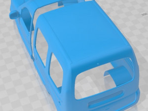 Renault Kangoo Printable Body Van 3D Print Model