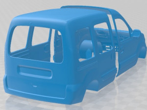 Renault Kangoo Printable Body Van 3D Print Model