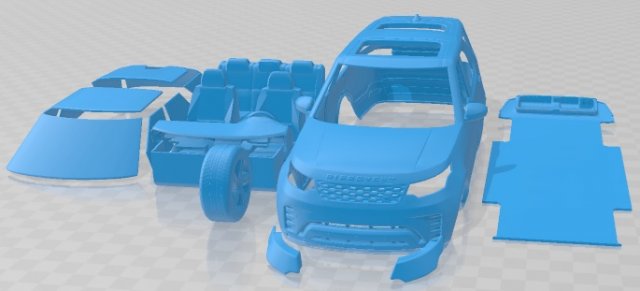 Land Rover Discovery R Dynamic 2021 Printable Car 3D Принт Модель .c4d .max .obj .3ds .fbx .stl .blend 