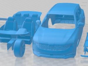 Qoros 7 2021 Printable Car 3D Print Model