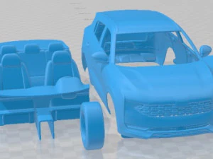 Auto stampabile Qoros 7 2021 Modello di stampa 3D