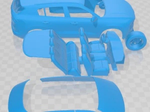 Auto stampabile Qoros 7 2021 Modello di stampa 3D