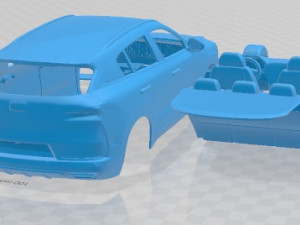 Qoros 7 2021 Printable Car 3D Druckmodell