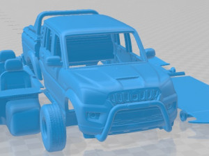 Mahindra Pik Up Double Cab Karoo 2022 Printable Car Model Cetak 3D