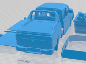 Mahindra Pik Up Double Cab Karoo 2022 Printable Car Model Cetak 3D