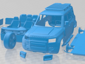 Land Rover Defender Explorer Pack Printable Car Modelo de impresión 3D