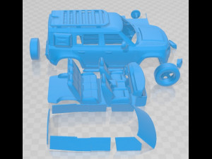 Land Rover Defender Explorer Pack Printable Car 3D-printmodel
