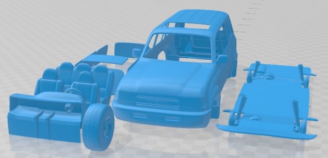 Toyota Land Cruiser J80 1995 Printable Car Modelo de impresión 3D .c4d .max .obj .3ds .fbx .stl .blend