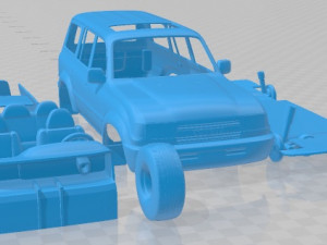 Toyota Land Cruiser J80 1995 Printable Car Modelo de impresión 3D