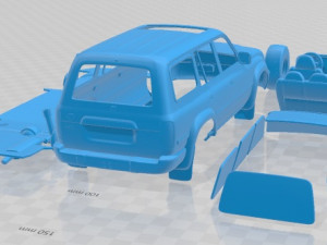 Toyota Land Cruiser J80 1995 Printable Car Modelo de impresión 3D