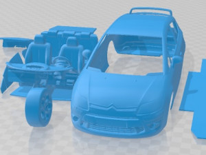 Citroen C4 VTS Printable Car 3D Print Model