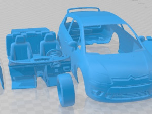 Citroen C4 VTS Printable Car 3D 프린트 모델