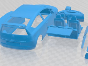 Citroen C4 VTS Printable Car 3D 프린트 모델