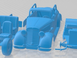 Mercedes Benz 170V 1936 Printable Car Modelo de Impressão 3D