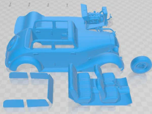 Mercedes Benz 170V 1936 Printable Car 3D Print Model