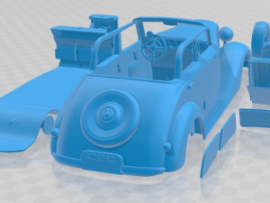 Mercedes Benz 170V 1936 Printable Car Modelo de Impressão 3D
