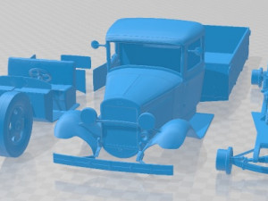 GAZ AA 1932 Printable Truck Modèles 3D en vedette